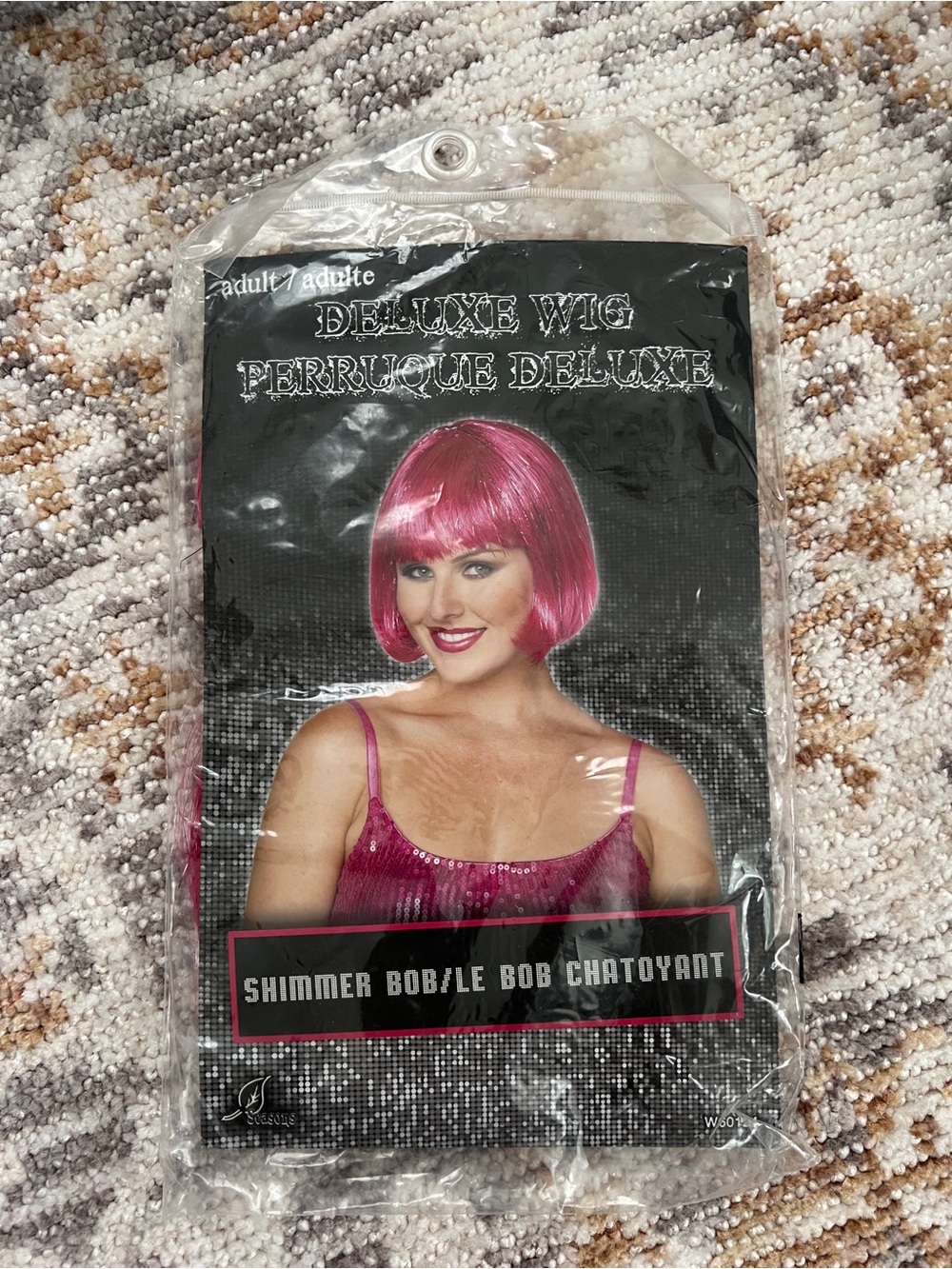 Deluxe Shimmer Bob Wig - Pink